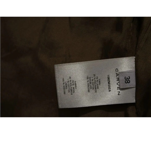 CARVEN ORIGINAL WOOL JACKET COAT WOMAN SIZE 38 / US size Small - Picture 6 of 13